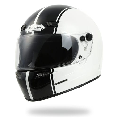 フルフェイス へルメット バイク ホワイト グロス 全3色 M～XL HORIZON HELMETS GT-1