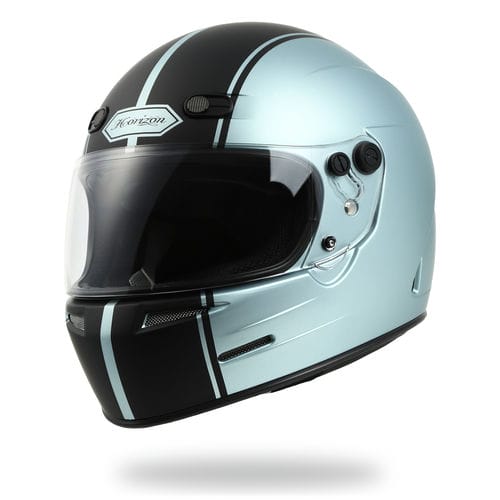 フルフェイス へルメット バイク シャイン メタリック マット 全3色 M～XL HORIZON HELMETS GT-2