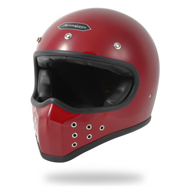 オフロード へルメット フルフェイス バイク レッド S～XL HORIZON HELMETS MX-H4