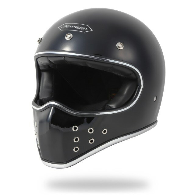 オフロード へルメット フルフェイス バイク ブラック2 S～XL HORIZON HELMETS MX-H4