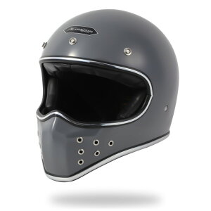 オフロード へルメット フルフェイス バイク グレー S～XL HORIZON HELMETS MX-H4