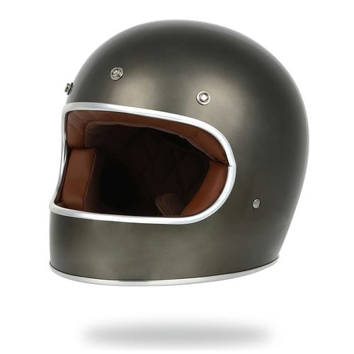 フルフェイス へルメット バイク ビンテージ ブラック メンズ レディース S～XL HORIZON HELMETS LAMP BIRD メタリックオリーブ