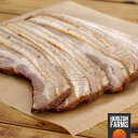 100% 無添加・砂糖不使用 放牧豚 厚切り スモーク ベーコン スライス 300g