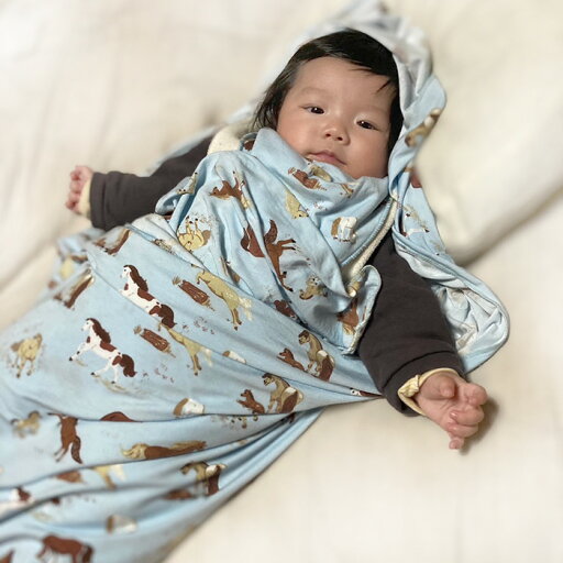 馬のスワドル おくるみ Swadle blanket ひざ掛けホース・うま・ポニー・HORSEANGEL DEAR エンジェル ディア ギフトボックス付き 馬のスワドル おくるみ Swadle blanket ひざ掛けホース・うま・ポニー・HORSEANGEL DEAR エンジェル ディア ギフトボックス付き