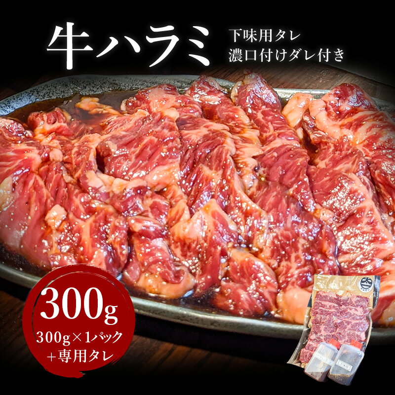 【厳選】 牛ハラミ 300g 下味用タレ 