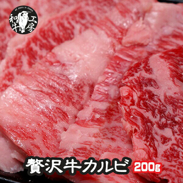 父の日 お中元 焼肉 カルビ 肉 ホルモン 宮崎県産 黒毛和牛 カルビ 200g お試し 個数限定 牛カルビ と..