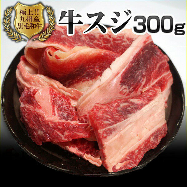 今新登場で売れてます 宮崎県産　黒毛和牛 リブロース サーロイン 厳選 スジ肉　300g おでん 牛スジ 煮込み すじポン カレー や 煮込み料理などにおすすめ 和牛スジ 牛すじ 牛スジ 和牛すじ コラーゲン スジ どて煮込み 牛すじ煮