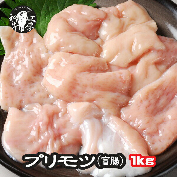 盲腸 肉 ホルモン 鍋 宮崎県産 黒毛和牛 プリモツ 盲腸 100g×10パック 計1kg もつ煮 どて煮 