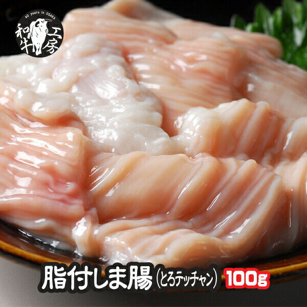 父の日 お中元 焼肉 しま腸 肉 ホルモン 鍋 A5 宮崎県産 黒毛和牛 脂付 しま腸 100g 大とろ テッチャン..