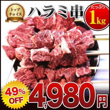 特上牛 ハラミ 肉厚串 10本入り 計 1kg 業務用 バーベキュー BBQ B級グルメ 焼き肉 肉 はらみ バーベキューセット バーベキュー 肉 セット BBQ bbq 焼肉 父の日 お中元 お歳暮 串食材 串 串肉 【bbq 串】【バーベキュー 串】ハラミ 1kg