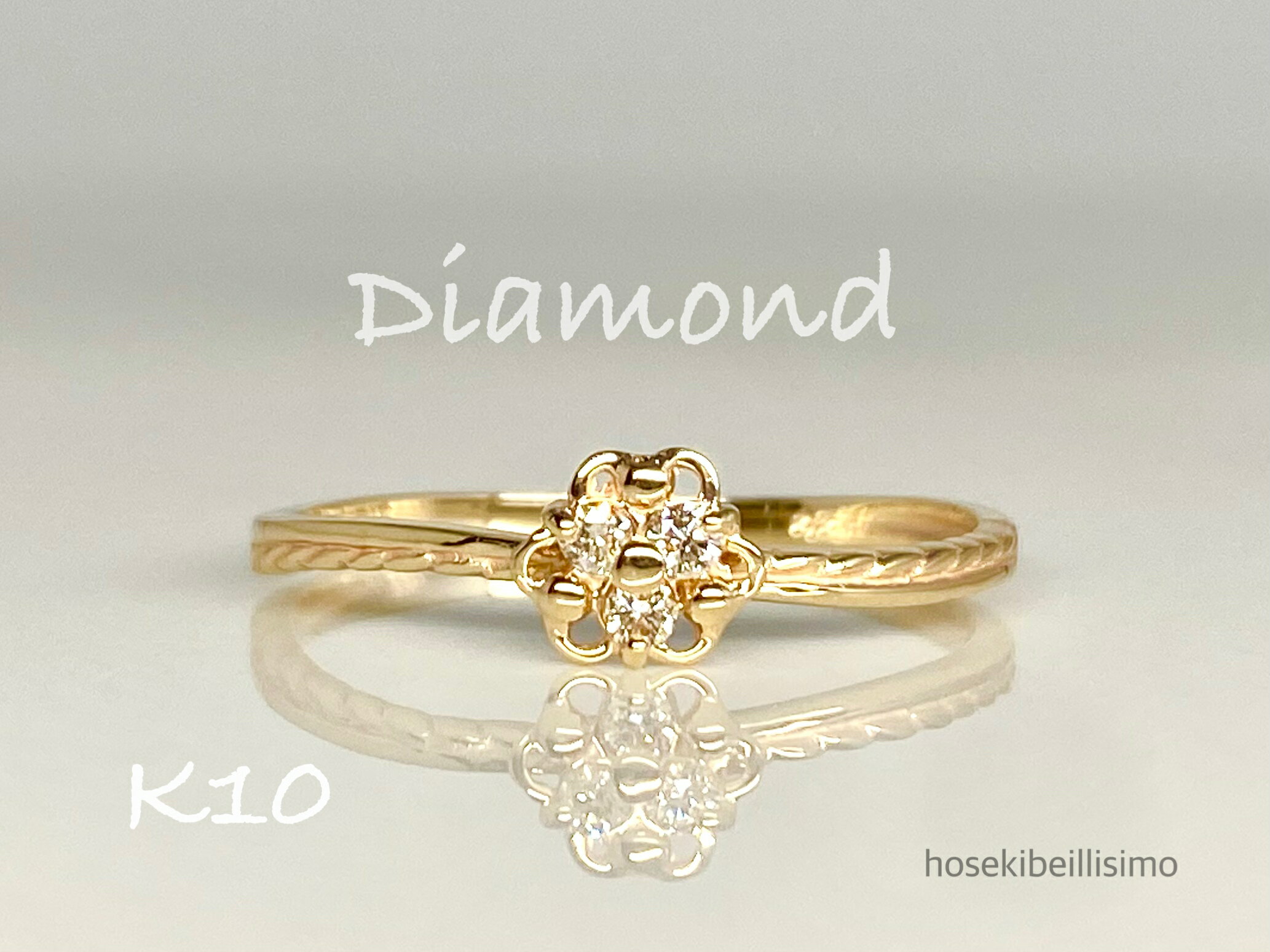 楽天市場】10k（モチーフ花）（指輪・リング｜レディースジュエリー