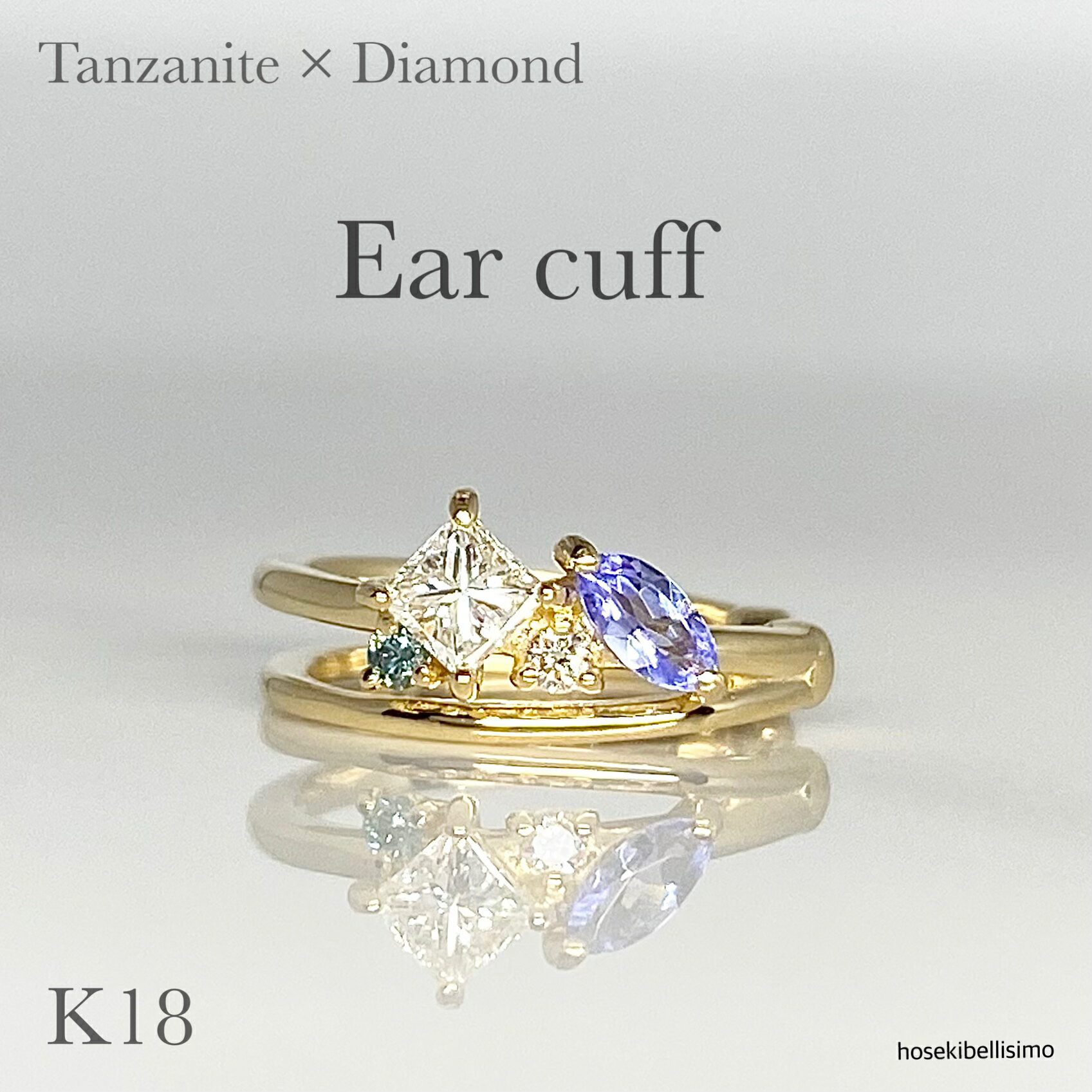 �ڼ��������� K18 ���󥶥ʥ��� ��������� ���䡼���� ���䥫�� �Ҽ��� 18�� 18k ������� 2Ϣ 2�饤�� ������ ��������� �ޡ����� �ץ��...