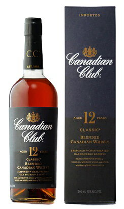 CANADIAN CLUB カナディアンクラブ クラシック 12年 700ml カートン付き カナディアンウイスキー