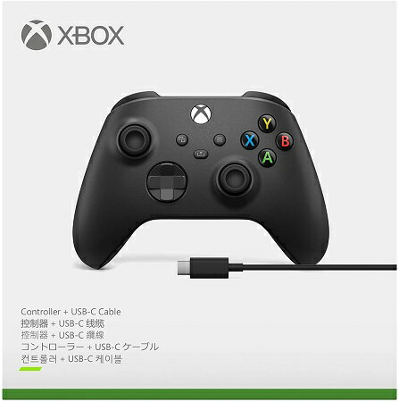 Xbox ワイヤレス コントローラー + USB-C ケーブル カーボン ブラック 新品 在庫あり