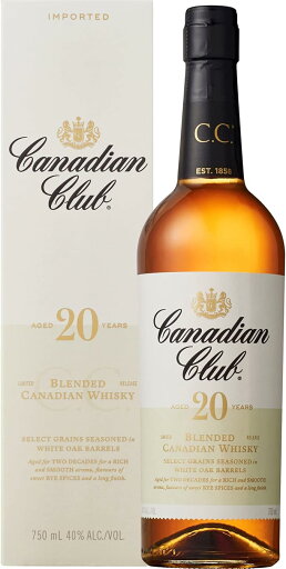 CANADIAN CLUB カナディアンクラブ 20年 700ml カートン有り カナディアンウイスキー CANADIAN CLUB カナディアンクラブ 20年 700ml カートン有り カナディアンウイスキー