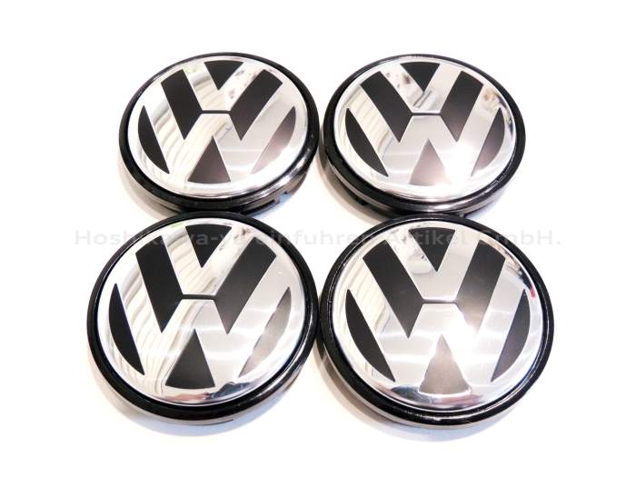 【国内発送】 VW 純正 ホイール センターキャップ 『 1J0 601 171 XRW 』 56mm 1台分 4個セット 1J0601171XRW