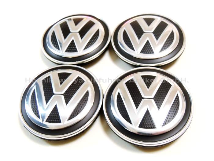 【国内発送】 VW 純正 ホイール センターキャップ 『 5G0 601 171 XQI 』 66mm 1台分 4個セット 5G0601171XQI