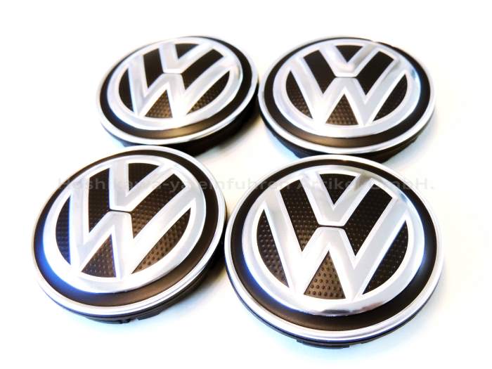 【国内発送】 VW 純正 ホイール センターキャップ 『 6C0 601 171 XQI 』 56mm 1台分 4個セット 6C0601171XQI