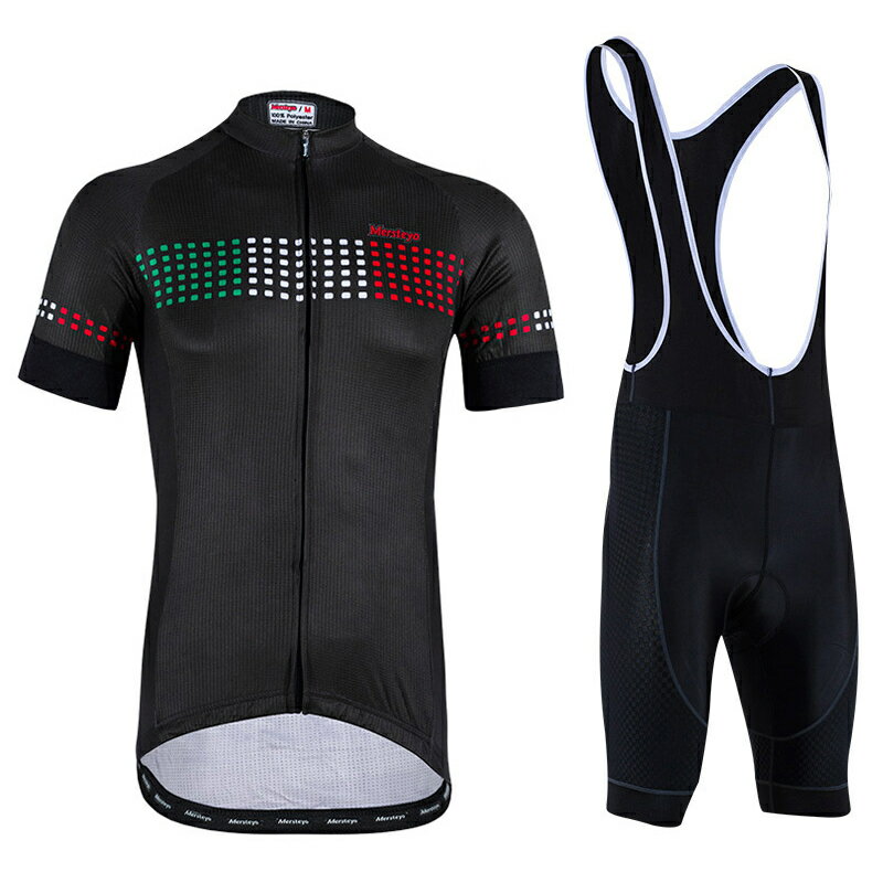 サイクルジャージ ロードバイクジャージ ロードバイク インナーパンツ 自転車服 ビブ付き 半袖 メンズ サイクルウェア スポーツ ロードバイク アウトドア 春夏用 高弾性 速乾吸汗 通気 上下セット シャツ