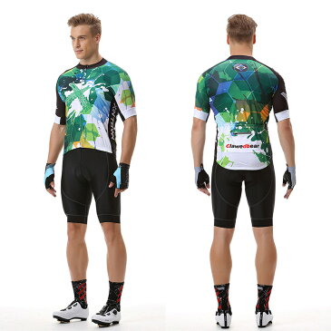 サイクルジャージ ロードバイクジャージ ロードバイク インナーパンツ 自転車服 ビブ付き 半袖 メンズ サイクルウェア スポーツ ロードバイク アウトドア 春夏用 高弾性 速乾吸汗 通気 上下セット tシャツ