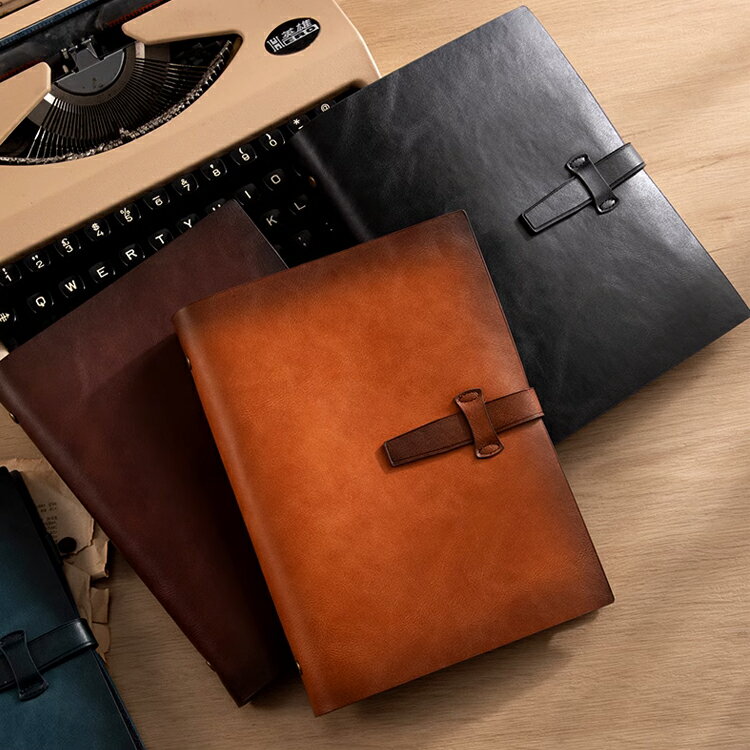 【A5/A7/本革/80枚/バインダー/手作り】システム手帳 A5 a5 おしゃれ 革 ノート A5サイズ A7サイズ リフィル 6穴 アンティーク 薄型 軽量...