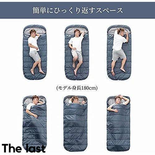 2025 キャンプ 寝袋 アウトドア シュラフ1人用 大きいサイズ 快適な温度：15* 春秋、夏用 軽量1.55kg 洗える 封筒 hoshistar-10063751 星STAR サンプル画像2