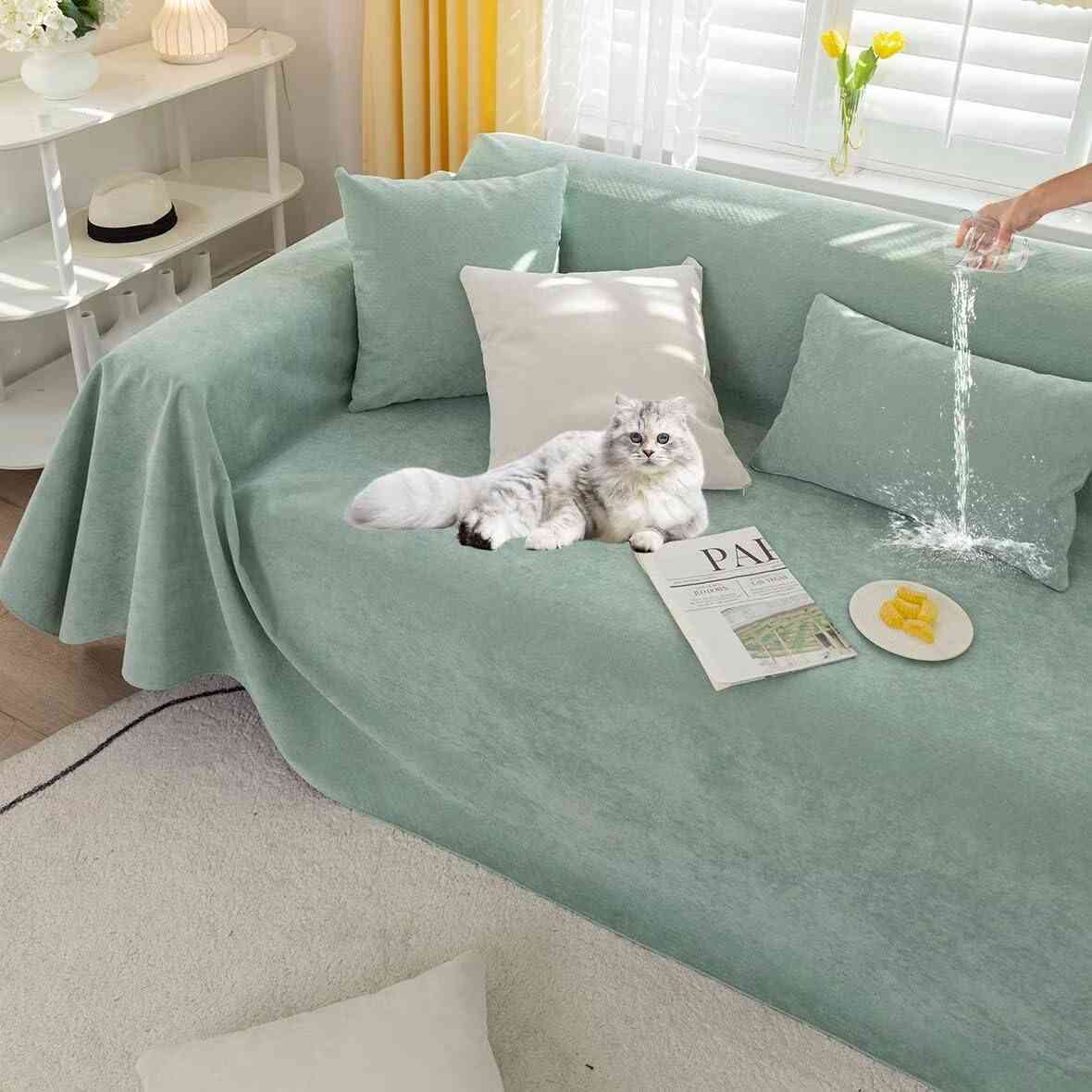 柔らかい 無地 ブランケット 爪とぎ防止 傷防止 犬猫用 おしゃれ 北欧風 4人掛け 3人掛け ソファーシー..