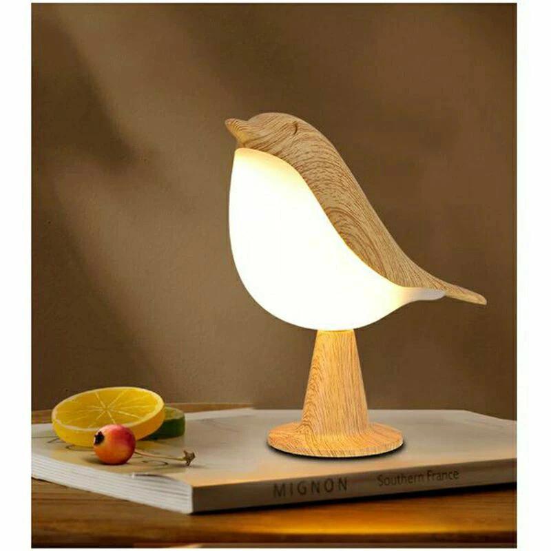 鵲 充電 授乳ライト 夜間ライト 鳥型 調光 かわいい タッチ調光 プレゼント LEDライト 鳥 テーブルランプ アロマランプ 3色 USB