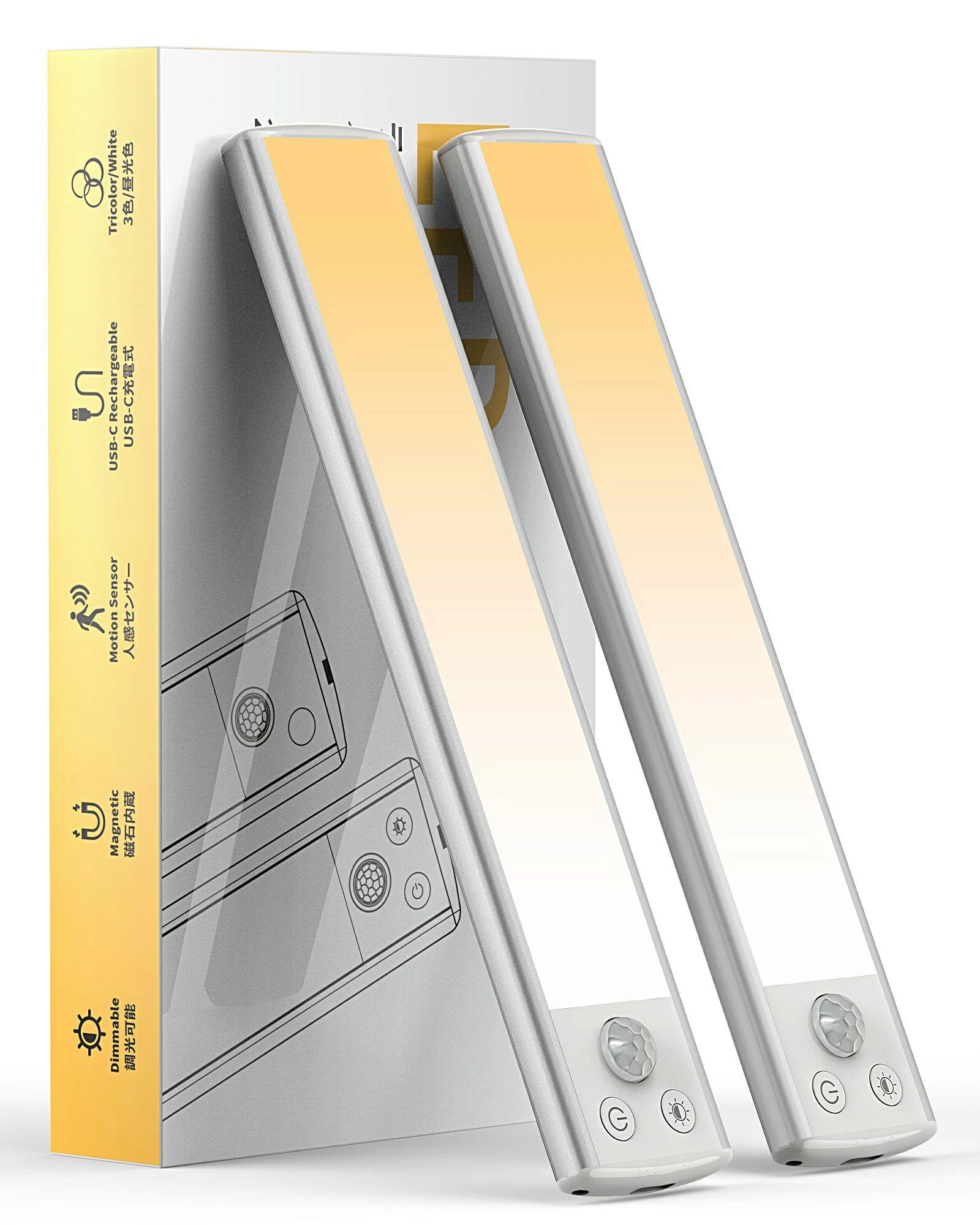 3段階調 1100mAh 防災 センサー照明 バーライト フットライト LED センサーライト 廊下 室内 人感センサーライト センサーライト