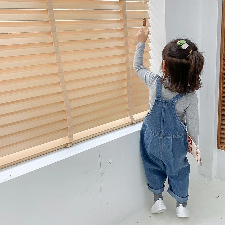 オーバーオール 子供服 デニムオーバーオール ゆったり 女の子 男の子 キッズ ベビ...