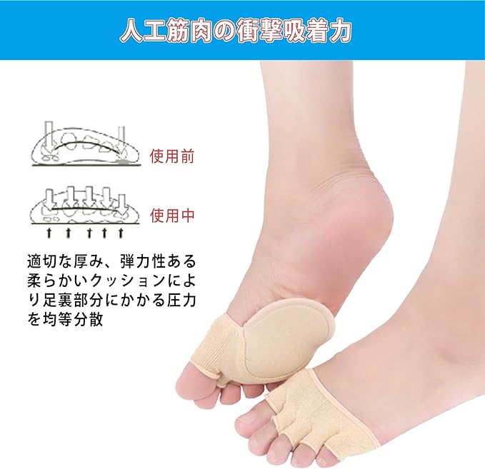 星STARの足裏保護パッド 足裏クッション 足裏サポート 足裏パッド フットケア 男女兼用｜アングル3