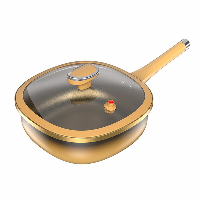 【初購入8％OFFクーポン】 フライパン 高熱効率 チタン鍋 炒め鍋 軽量 深型 30cm 熱ムラなし 煙なし 洗いやすい 小型バルブ付き 蒸篭 蓋付き IH対応 ガス火対応 焦げ付きにくい 炒め鍋 軽量 お手入れ簡単 こびりつきにくい