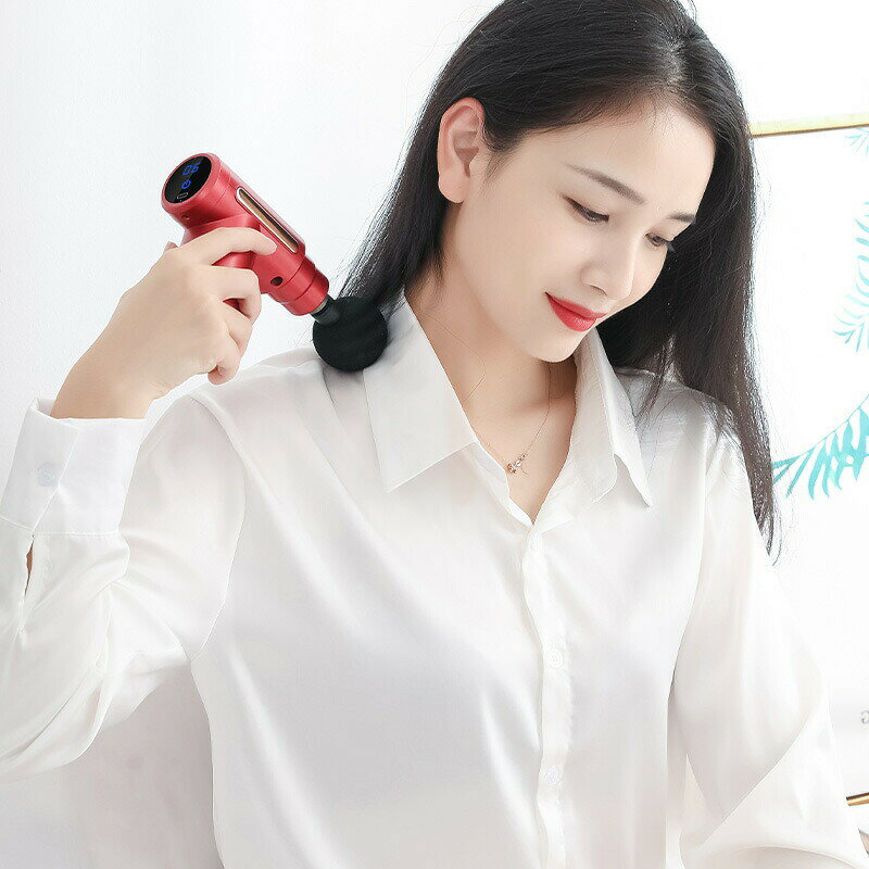筋膜リリースガン ハンディガン MINI 筋膜リリース 4種類のヘッド付き トレーニン...