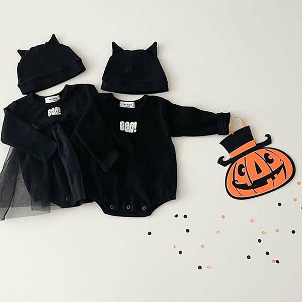 乐天商城 - 【3500円以上で7％OFF】 ハロウィン 服装 子供 ロンパース 長袖 ワンピース キッズ ベビー服 男の子 女の子 コスプレ 衣装 仮装 子供服 カバーオール 綿 新生児 赤ちゃん おしゃれ 可愛い Halloween 演出服 66cm 73cm 80cm 90cm 出産お祝い プレゼント 保育園 幼稚園 春秋冬
