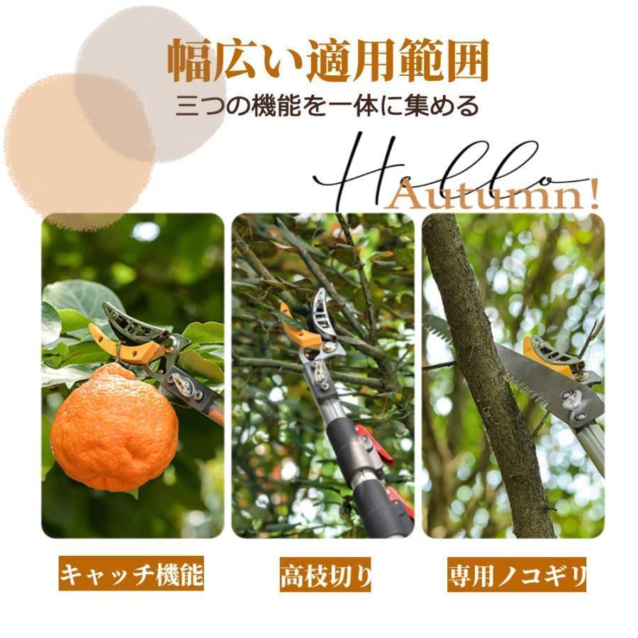 高枝切りバサミ 高枝切鋏 伸縮式高枝切り鋏 高所太枝切鋏 園芸 はさみ ガーデニン...