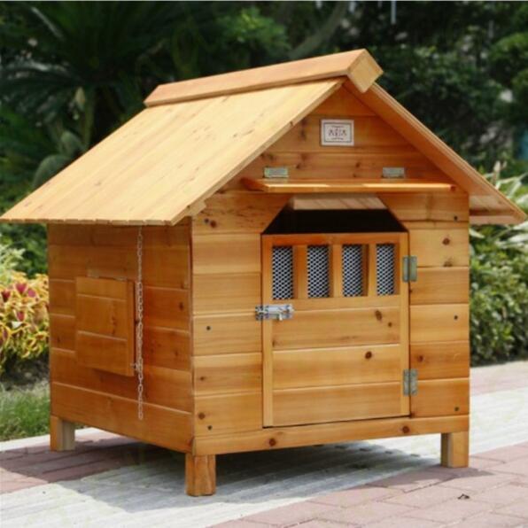 Crates, Kennels - 豪華別荘 丈夫 ペットハウス 犬舎 犬小屋 ハウス おうち 屋外 庭用 炭化板 メタセコイア製品 防水 ドア 窓 日よけボード 通気性 耐磨耗 掃除が簡単