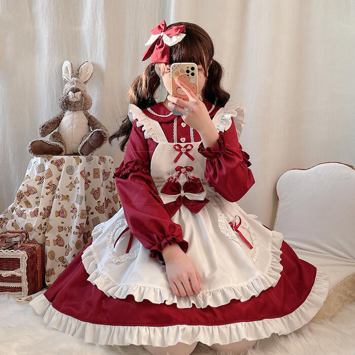 ゴスロリ 少女ウェア 小悪魔 中華風 ロリータ ワンピース チャイナ ロリ ゴシック Lolita系 猫 メイド チャイナドレス ロリィタ 膝丈 スカート 萌え萌え 中華 ハロウィン レディース 可愛い 二次元 ドレス 学園祭 文化祭 イベント クリスマスpr27