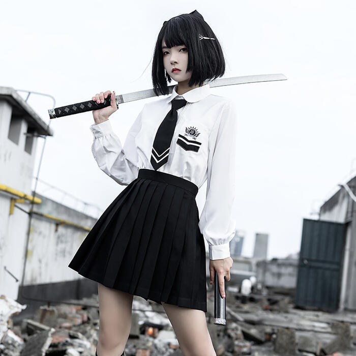 セーラー服 ジャケット 軍服 ゴスロリ 制服 ロリィタ 女子校生 ミニ 学生服 セーラー服 ワンピース ロリータ 萌え萌え ロリ Lolita系 ロリィタ スクール リボン 少女ウェア 可愛い 長袖 ハロウィン 高校生 レディース 可愛い 二次元ドレス 学園祭 文化祭 イベント