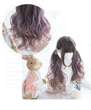 フルウィッグ コスプレ ウィッグ カツラ 自然 原宿 ロリータ 高品質 姫髪 つけ毛 かつら 前髪 ゴスロリ グラデーション 耐熱 ネット付き 日常 女性 耐熱 小顔効果抜群 パーディー 原宿ガール 可愛い ハロウィンH770