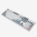 NIZ フルサイズ 静電容量無接点方式キーボード ホワイト 104キー 有線(USB-TypeC)接続 無線(Bluetooth・2.4G Hz)接続 キー荷重35g 英語配列 PBT製キーキャップ搭載 Win/Mac両対応 ワイヤレスキーボード 専用ソフトウェア(2)
