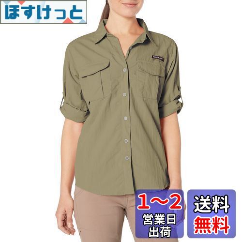 楽天ほすけっと楽天市場店[Little Donkey Andy] レディース UPF 50+ 紫外線保護シャツ 長袖 フィッシングシャツ 通気 速乾 色：B.セージ、サイズ：2XL Regular