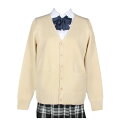 zuevi スクールカーディガン 女子 制服 カーディガン 長袖 学生 レディース セーター トップス Vネック 高校生 アウター セーター ゆったり コットン...