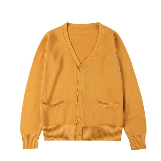 zuevi スクールカーディガン 女子 制服 カーディガン 長袖 学生 レディース セーター トップス Vネック 高校生 アウター セーター ゆったり コットン ニット プレゼント 無地 通学 通勤 春秋冬 ギフト 色:イエロー、サイズ:XL zuevi スクールカーディガン 女子 制服 カーディガン 長袖 学生 レディース セーター トップス Vネック 高校生 アウター セーター ゆったり コットン ニット プレゼント 無地 通学 通勤 春秋冬 ギフト 色:イエロー、サイズ:XL