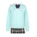zuevi スクールカーディガン 女子 制服 カーディガン 長袖 学生 レディース セーター トップス Vネック 高校生 アウター セーター ゆったり コットン...