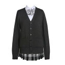 zuevi スクールカーディガン 女子 制服 カーディガン 長袖 学生 レディース セーター トップス Vネック 高校生 アウター セーター ゆったり コットン...