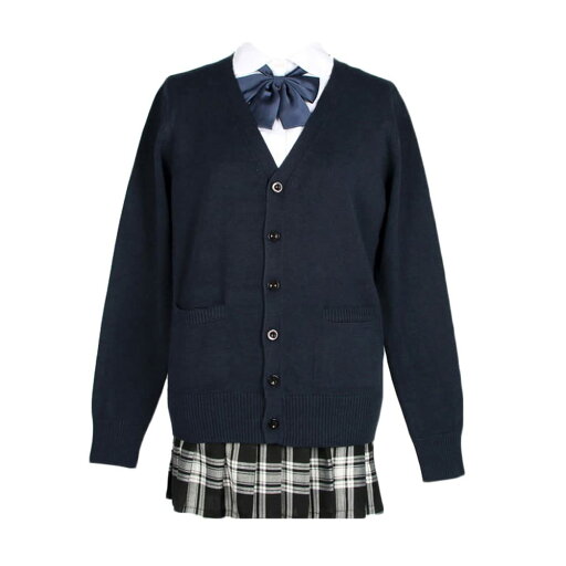 zuevi スクールカーディガン 女子 制服 カーディガン 長袖 学生 レディース セーター トップス Vネック 高校生 アウター セーター ゆったり コットン ニット プレゼント 無地 通学 通勤 春秋冬 ギフト 色:ネイビー、サイズ:2XL zuevi スクールカーディガン 女子 制服 カーディガン 長袖 学生 レディース セーター トップス Vネック 高校生 アウター セーター ゆったり コットン ニット プレゼント 無地 通学 通勤 春秋冬 ギフト 色:ネイビー、サイズ:2XL