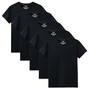 Sukinana インナーシャツ メンズ 肌着 5枚組 綿100% Vネック tシャツ 半袖 防菌防臭 クセになる肌触り 無地 メンズ 服 色:ブラック、サイズ...