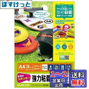 エレコム 手作りステッカー 強力粘着タイプ A4サイズ 3枚入り ホワイト EDT-STSW