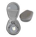 【送料無料】Titanium Mini/AfterShokz Aeropex/Shokz OpenRun Pro/AfterShokz TREKZ AIR 骨伝導ワイヤレスヘッドホンAS650/AS800 専用保護旅行収納キャリングケース-Hermitshell(グレー)