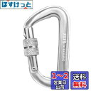TITECOUGO スクリューロックカラビナ 12Kn アルミ合金 カラビナ 1200Kg ねじ式 Dリング 登山釦 超軽量 キーホルダー ハンモック キャンプ...